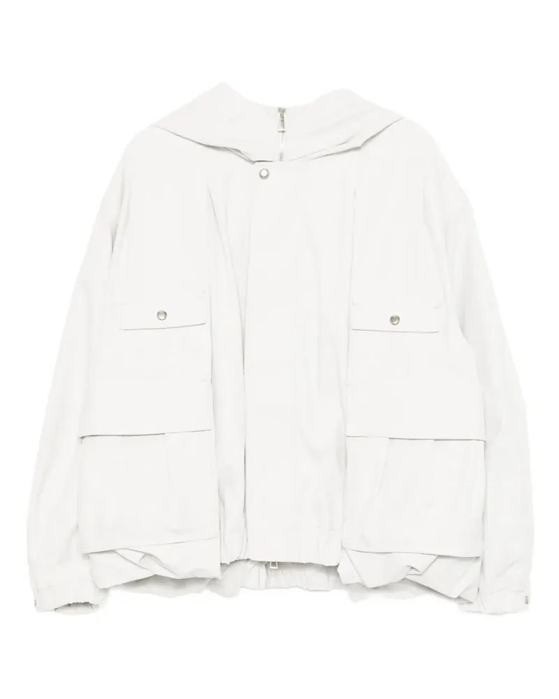 SONGZIO Kapuzenjacke mit Klappe - Grau Grau