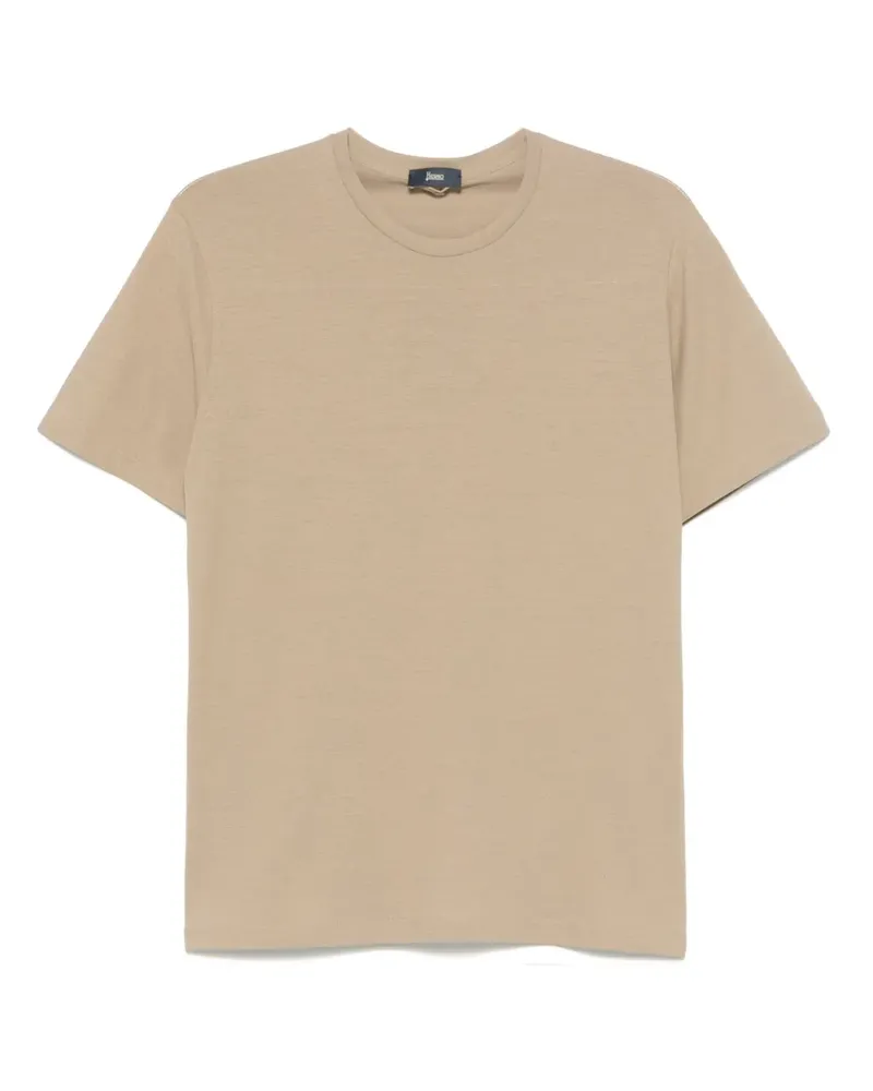 Herno Klassisches T-Shirt - Braun Braun