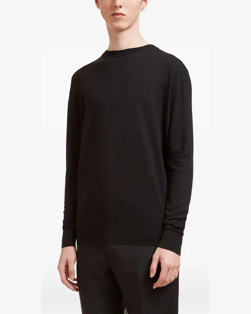 AIEZEN crew-neck knitted sweater - Schwarz Schwarz