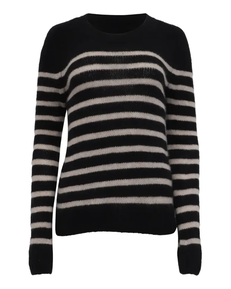 KHAITE striped crewneck sweater - Schwarz Schwarz