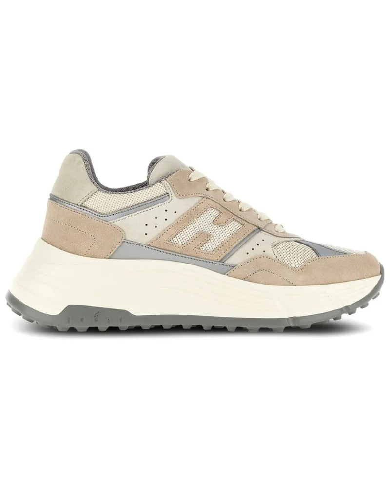 Hogan Sneakers mit Wildledereinsätzen - Nude Nude