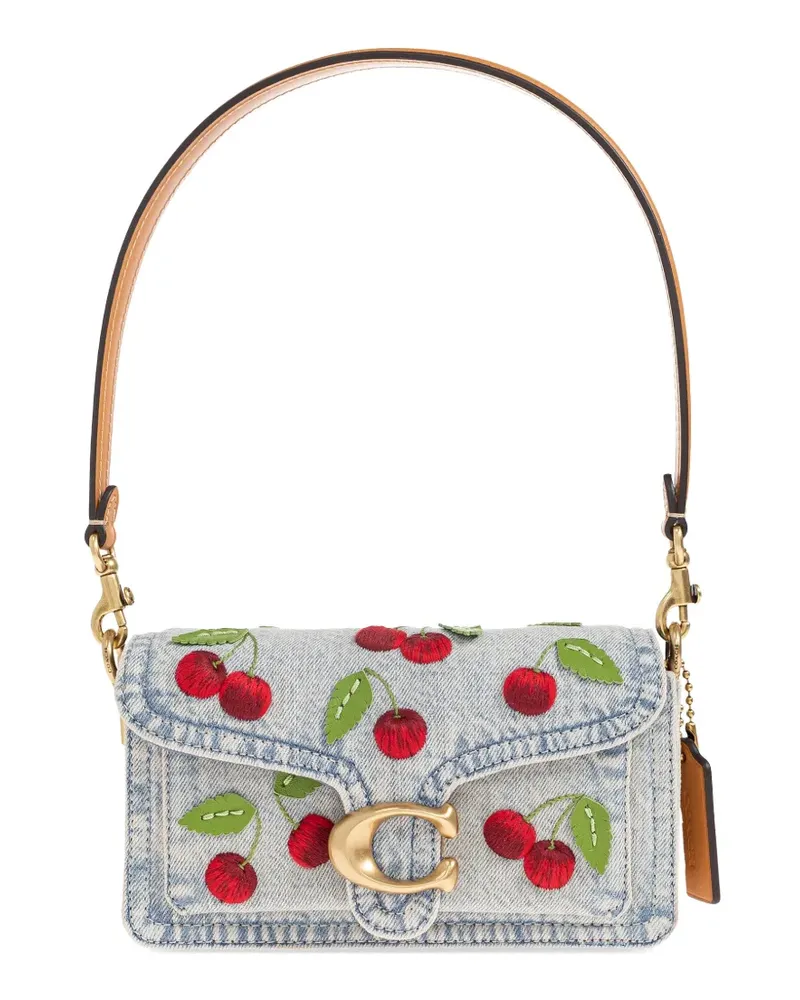 Coach cherry embroidered tote bag - Blau Blau