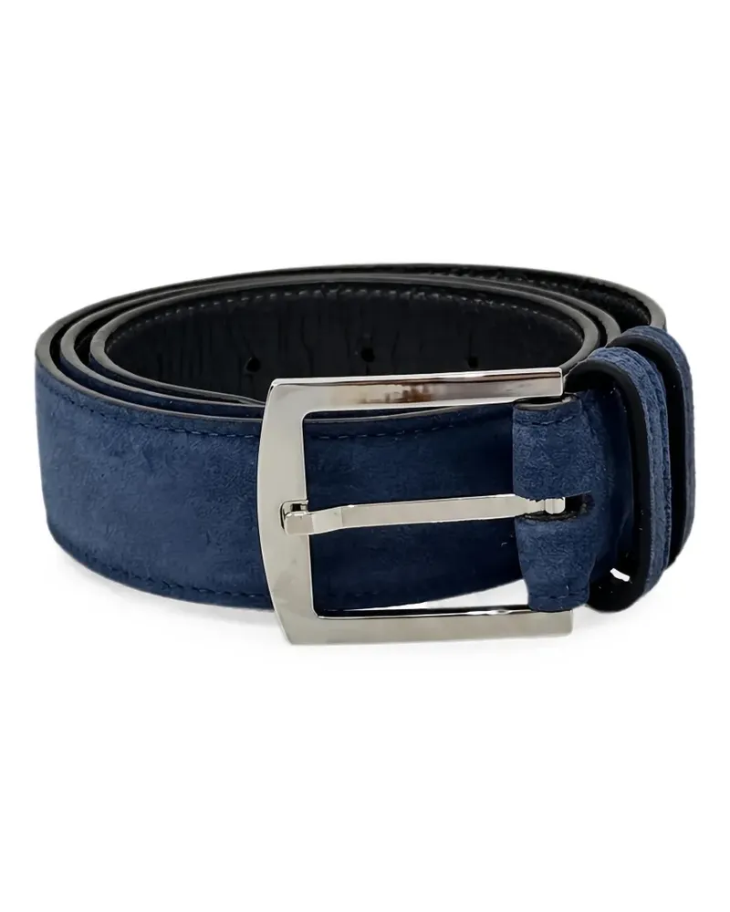 Kiton Gürtel aus Wildleder - Blau Blau