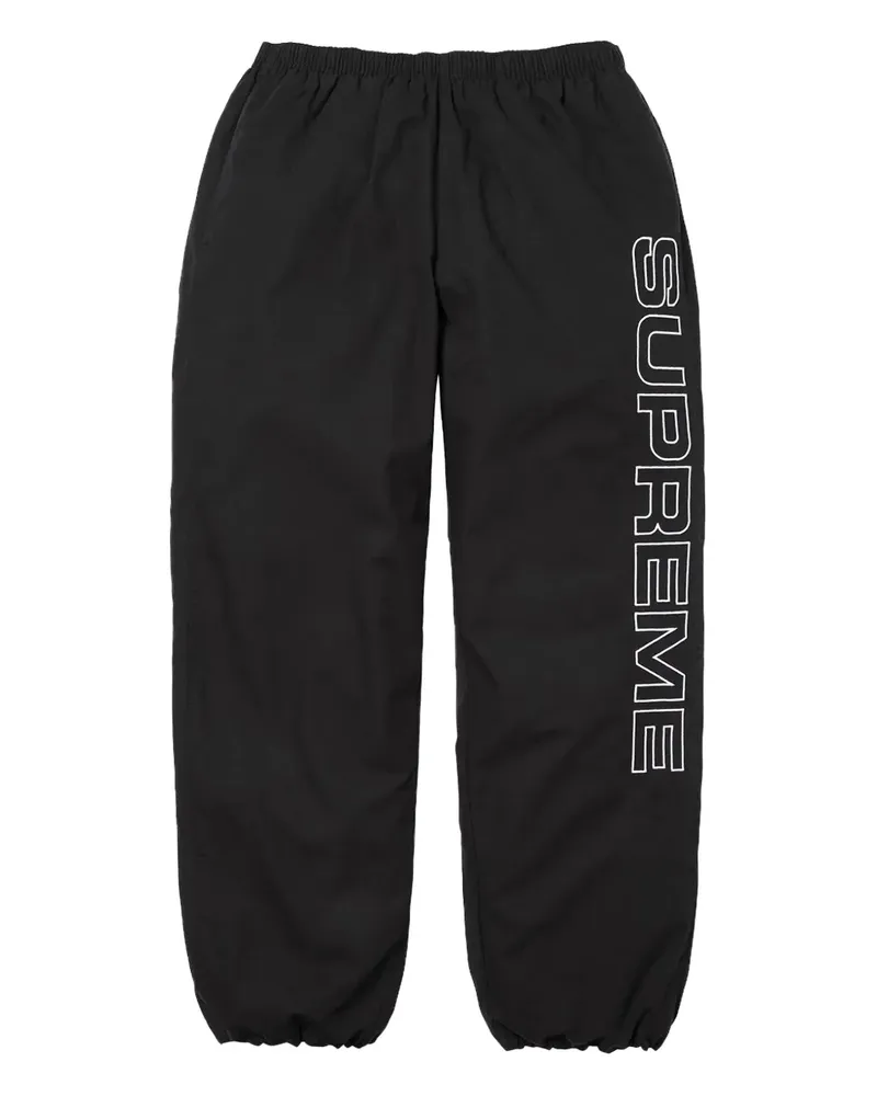 Supreme Being logo-embroidered straight-leg trousers - Schwarz Schwarz