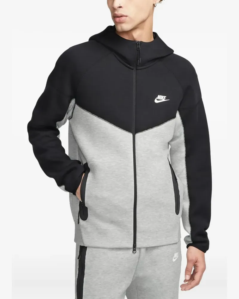 Nike Hoodie mit Einsätzen - Grau Grau