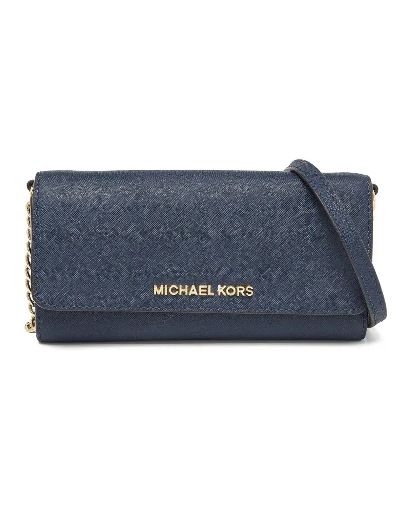 Michael Kors Jet Set Portemonnaie mit Logo - Blau Blau