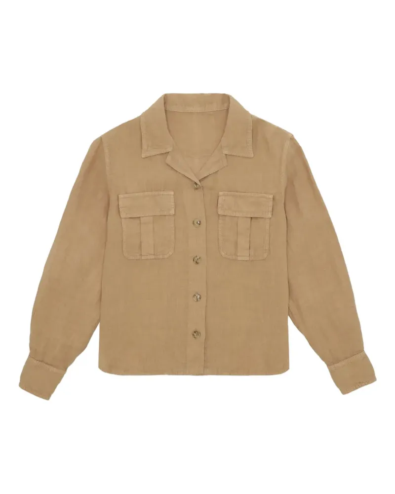 Fortela Bia military shirt - Nude Nude