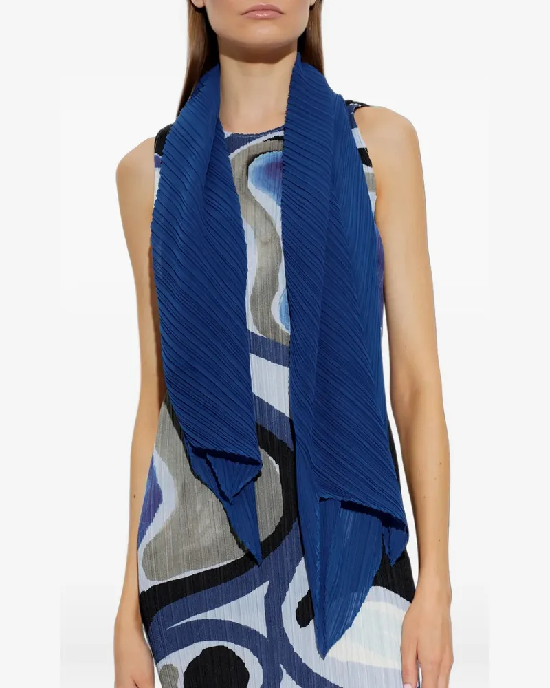 Issey Miyake A-Poc pleated scarf - Blau Blau