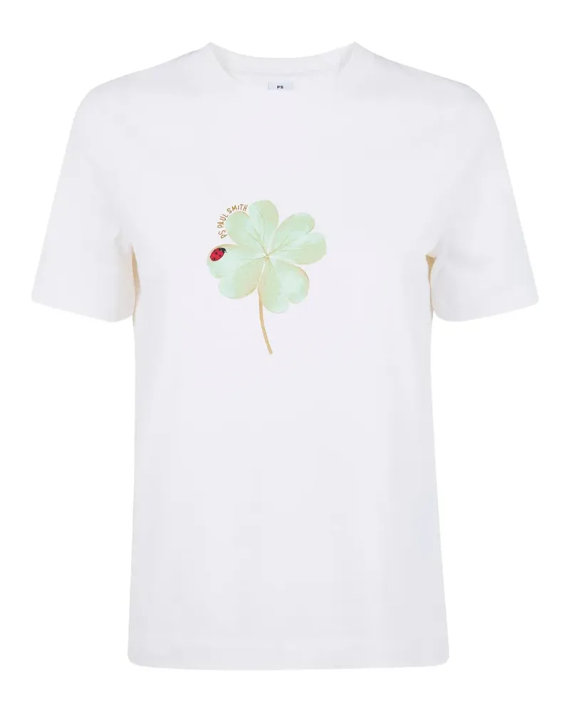 Paul Smith T-Shirt mit Kleeblatt-Print - Weiß Weiß