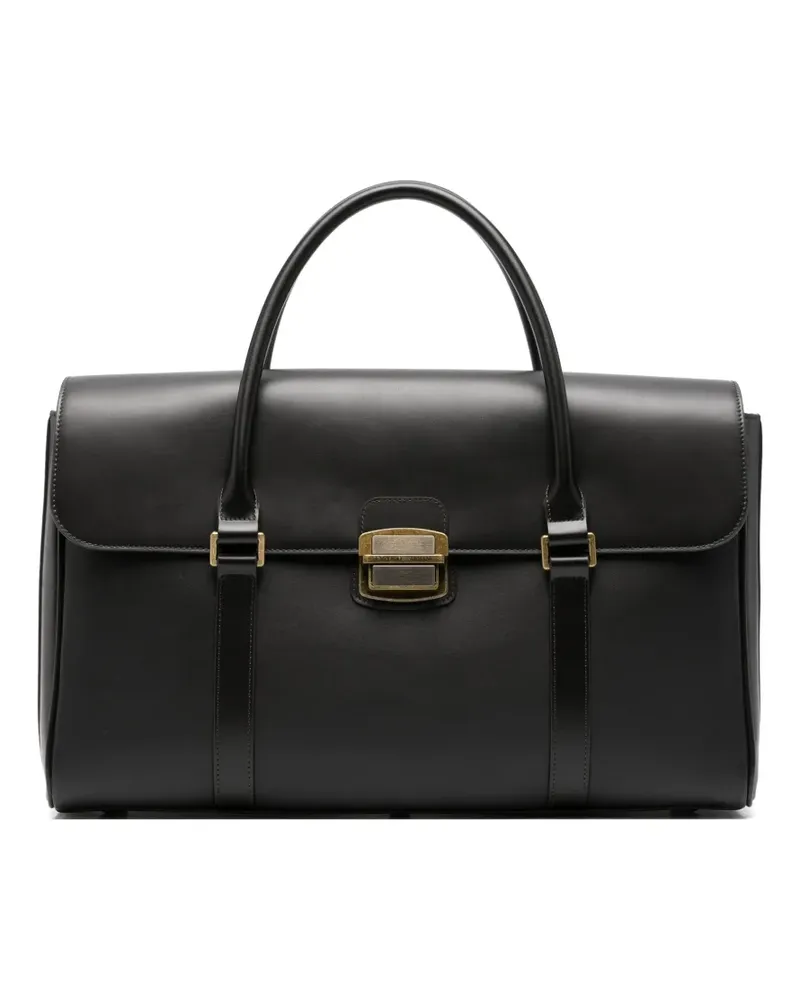 Emporio Armani Handtasche aus Leder - Schwarz Schwarz
