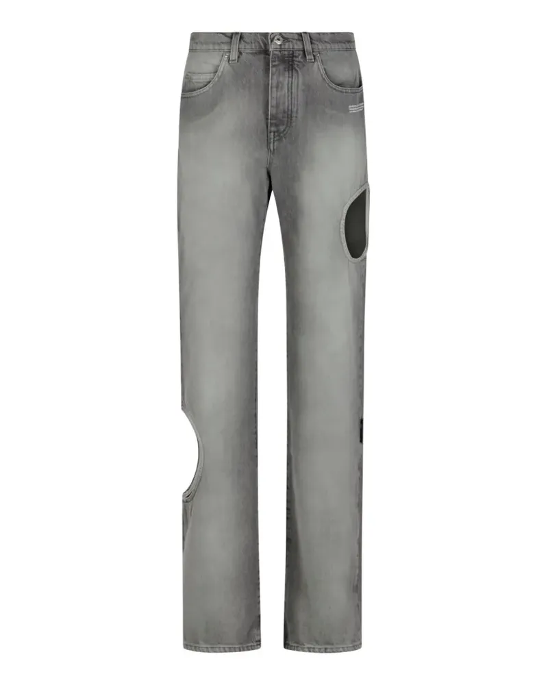 OFF-WHITE Meteor cut-out jeans - Grau Grau