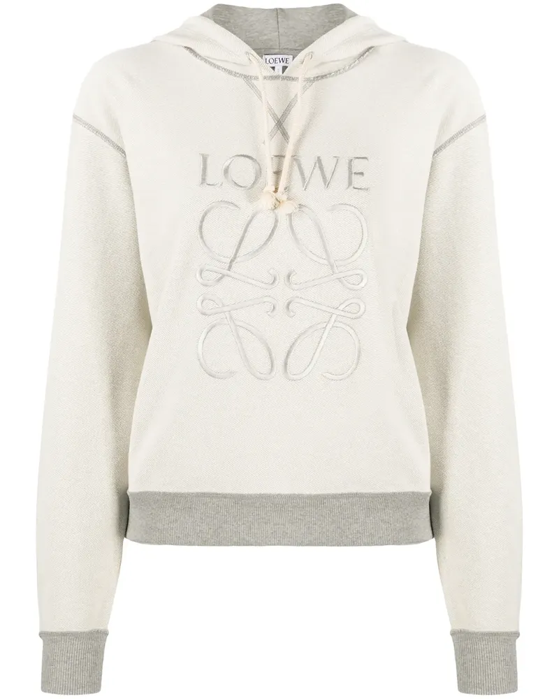 Loewe Bestickter Kapuzenpullover - Grau Grau