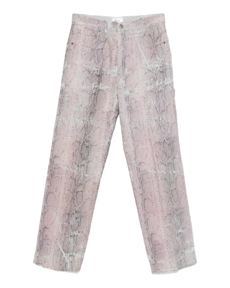 Haikure snake-print jeans - Rosa Rosa