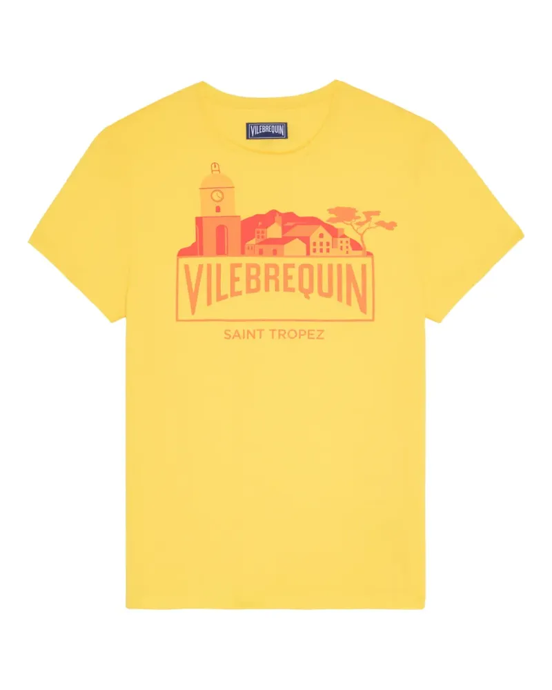 Vilebrequin T-Shirt mit grafischem Print - Gelb Gelb