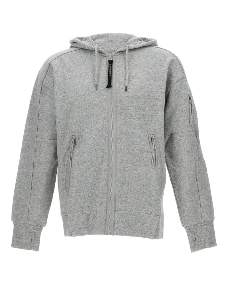 C.P. Company Kapuzenjacke mit Linsen-Detail - Grau Grau