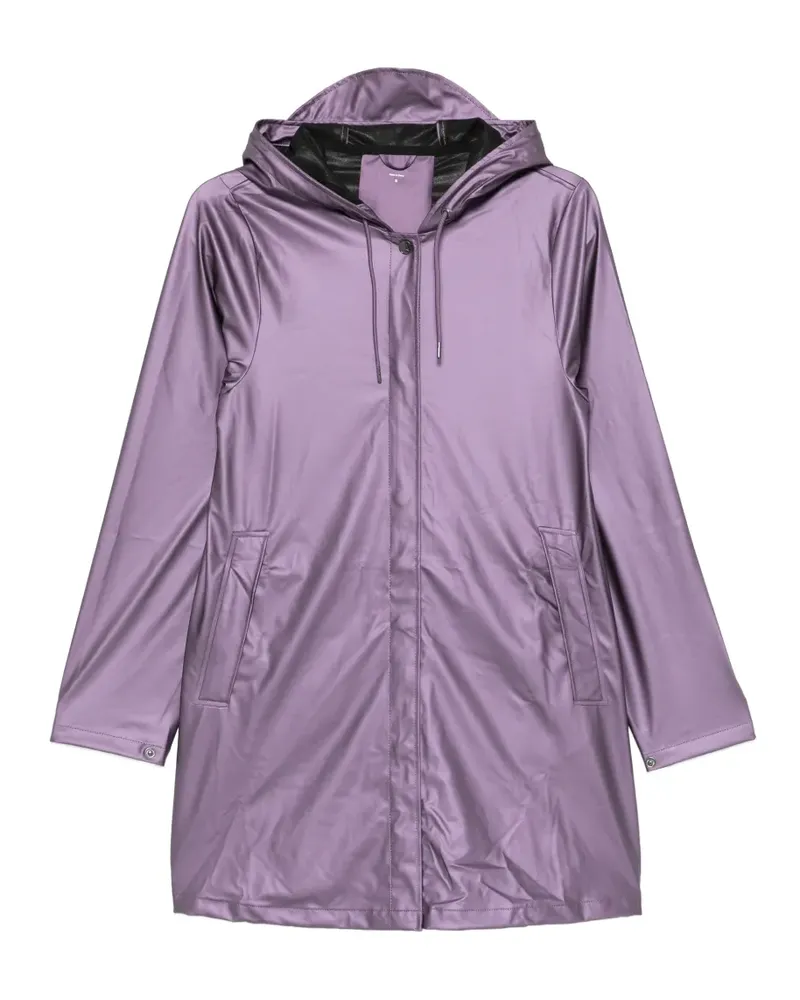 RAINS A-Line W hooded jacket - Violett Violett
