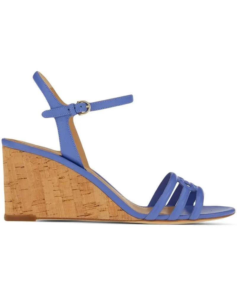 Ferragamo Gancini Sandalen 70mm - Blau Blau