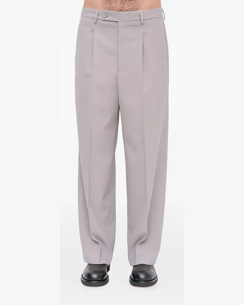 Maison Margiela Plissierte Hose - Grau Grau