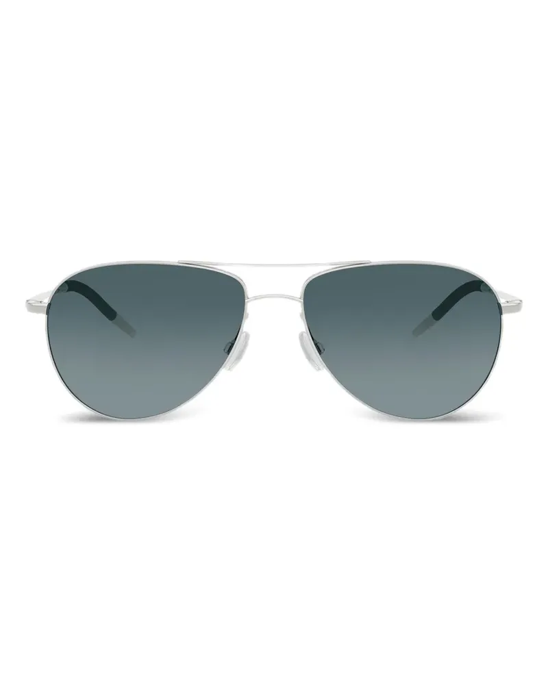 Oliver Peoples Getönte Benedict Pilotenbrille - Silber Silber