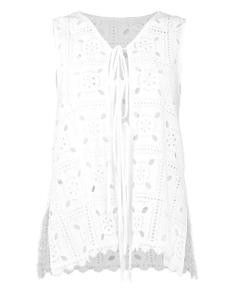 Miguelina Tula Tanktop - Weiß Weiß