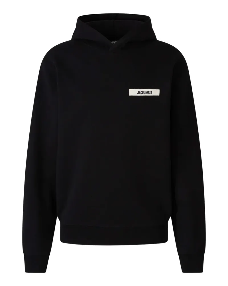 Jacquemus Hoodie mit Logo-Patch - Schwarz Schwarz