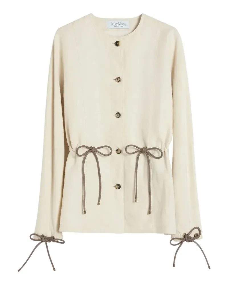 Max Mara drawstring-waist jacket - Nude Nude