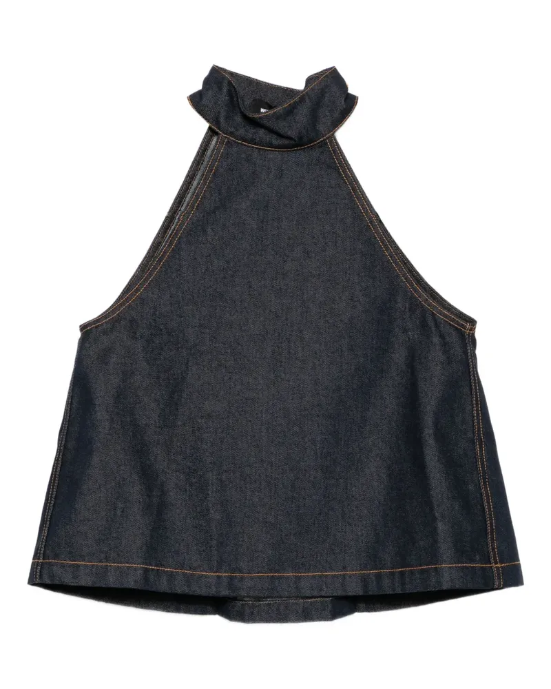 WE 11 DONE Oberteil aus Denim - Blau Blau