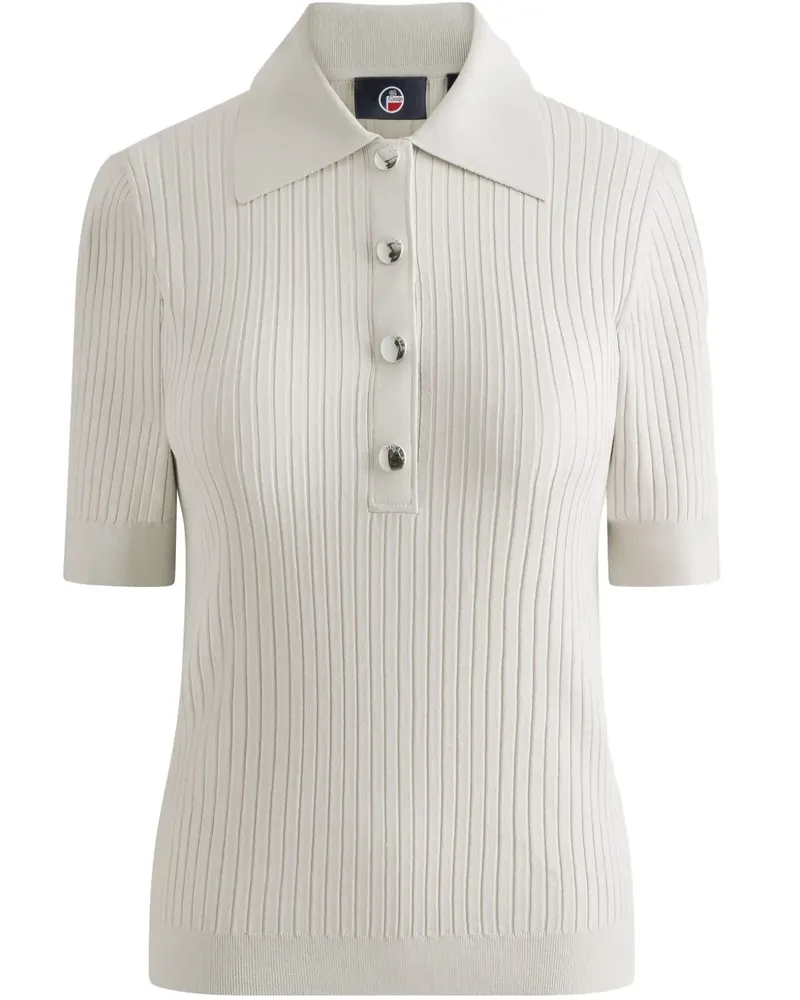 FUSALP Gestricktes Poloshirt - Weiß Weiß