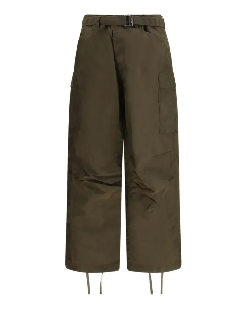 Sacai twill cargo pants - Grün Grün