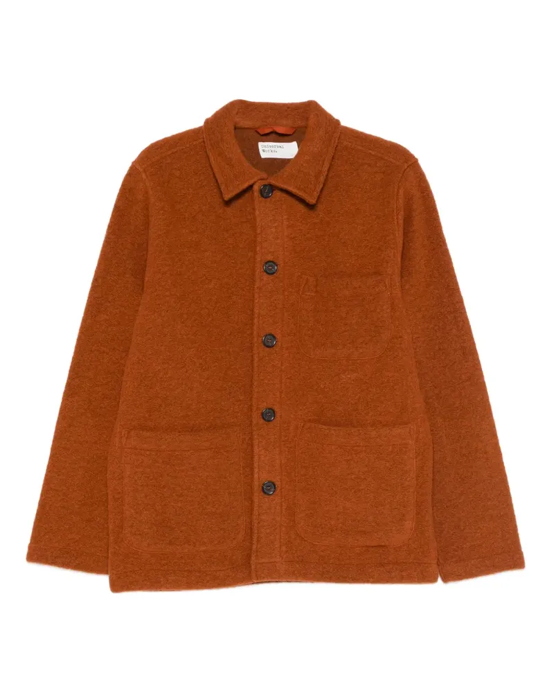 Universal Works Geknöpfte Jacke mit Tasche - Braun Braun