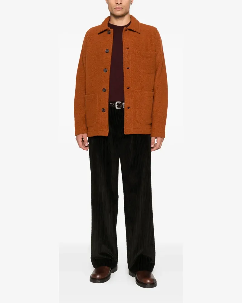 Universal Works pocket buttoned jacket - Braun Braun