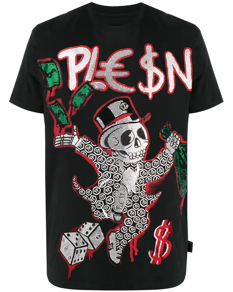 Philipp Plein T-Shirt mit Dollar-Print - Schwarz Schwarz