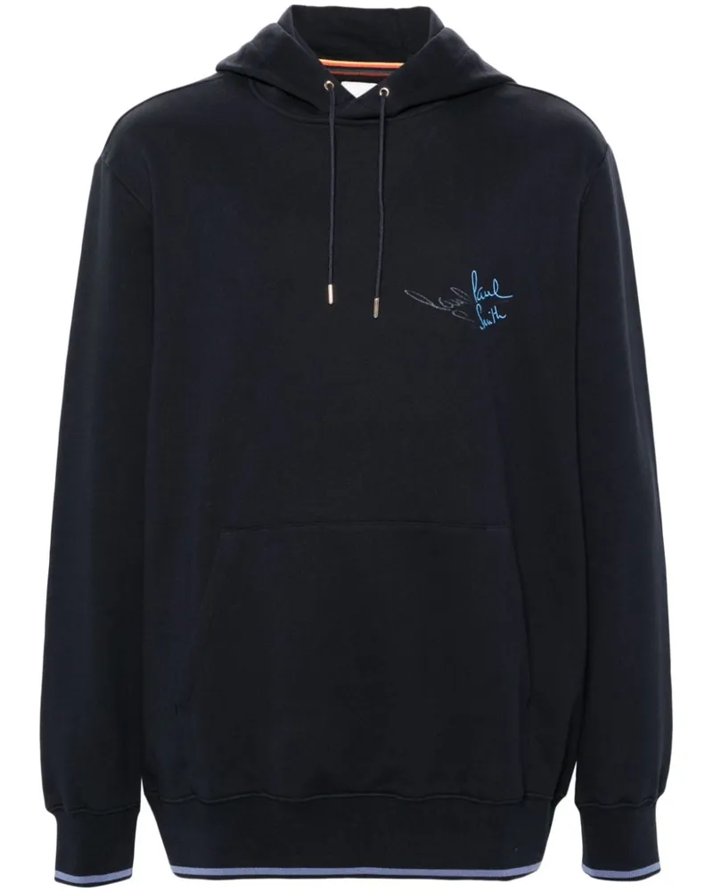 Paul Smith Hoodie aus Bio-Baumwolle Blau