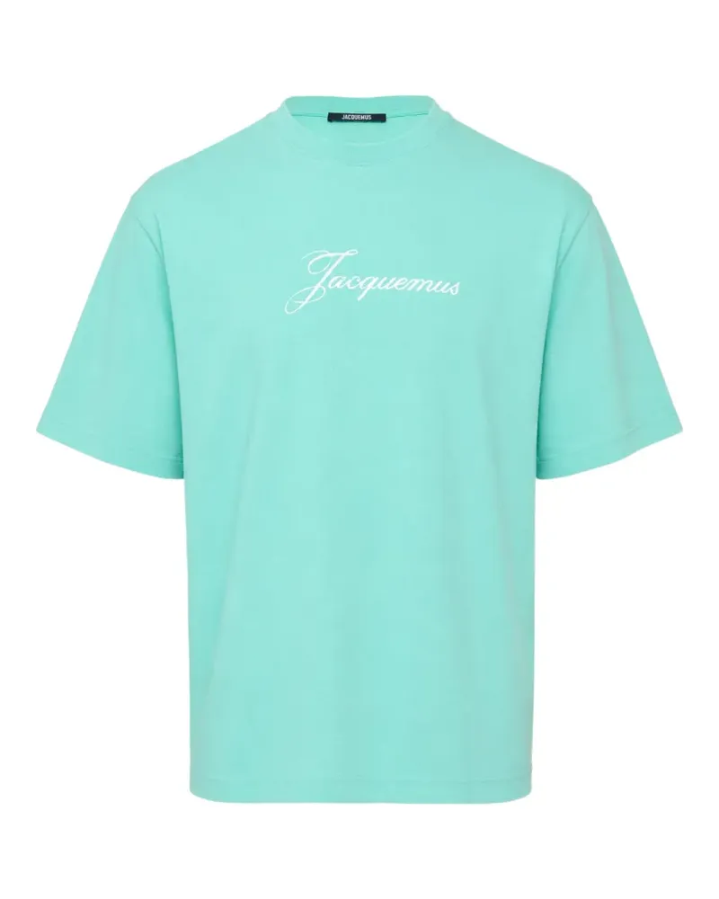 Jacquemus logo-print jersey T-shirt - Grün Grün