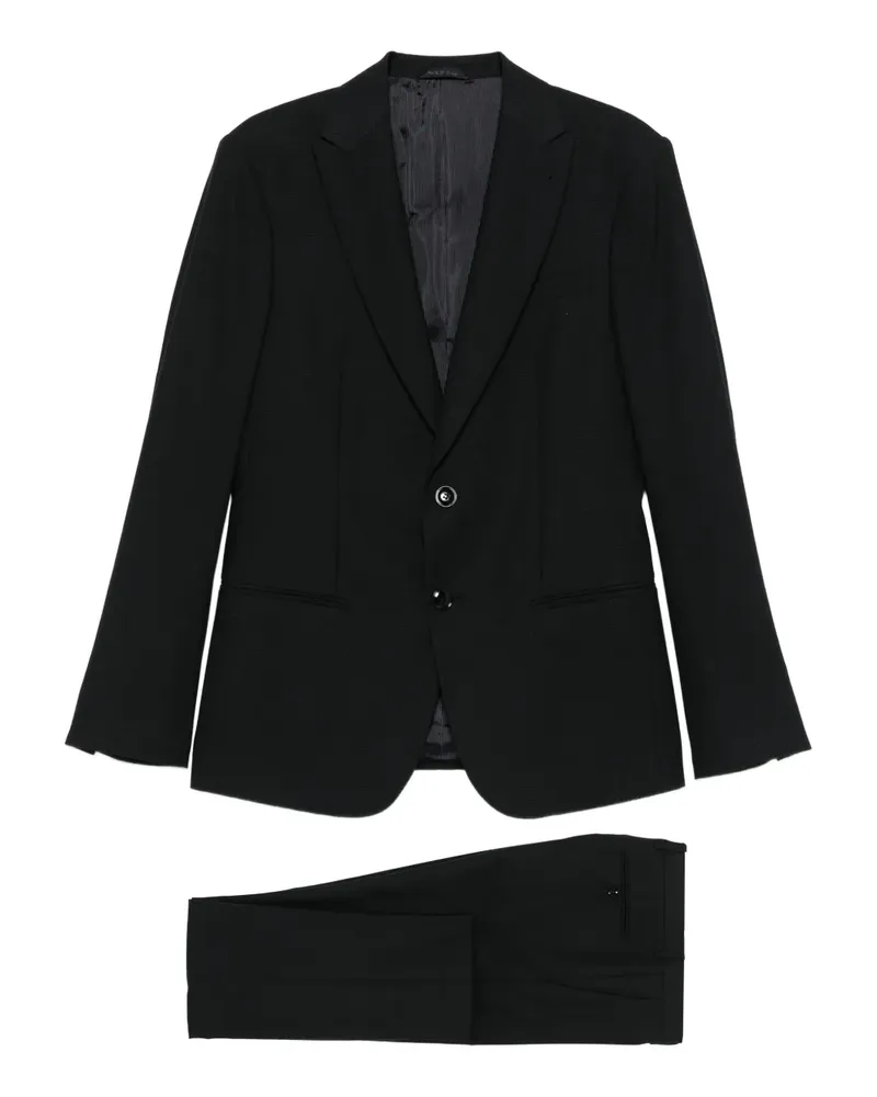 Giorgio Armani Einreihiger Anzug - Schwarz Schwarz