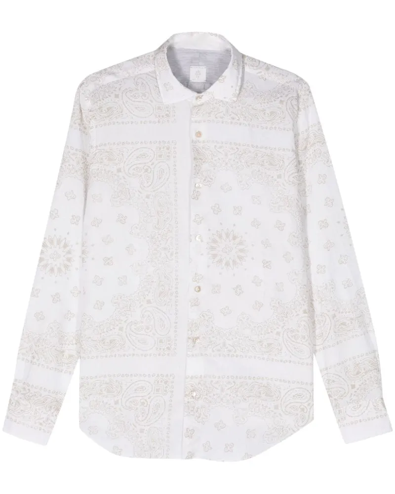 Eleventy Hemd mit Paisley-Print - Nude Nude