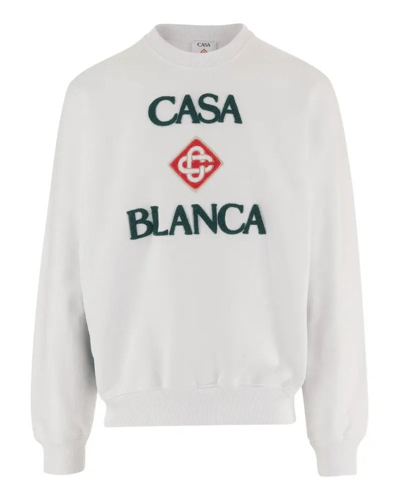 Casablanca Paris logo-patch sweater - Weiß Weiß