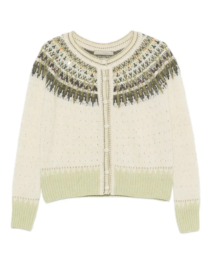 Ermanno Scervino Cardigan mit Pailletten - Nude Nude