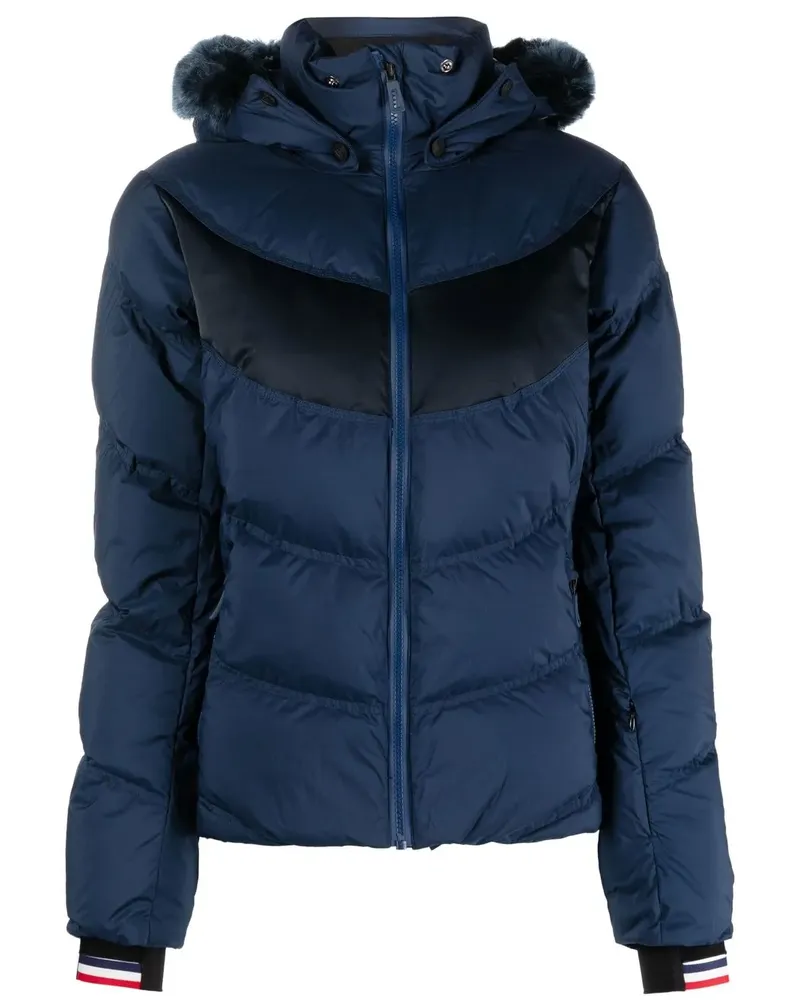Rossignol Daunen-Skijacke mit Signaturen - Blau Blau