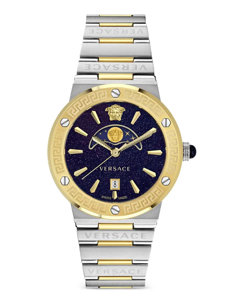 Versace Greca Logo Moonphase 45mm watch - Blau Blau