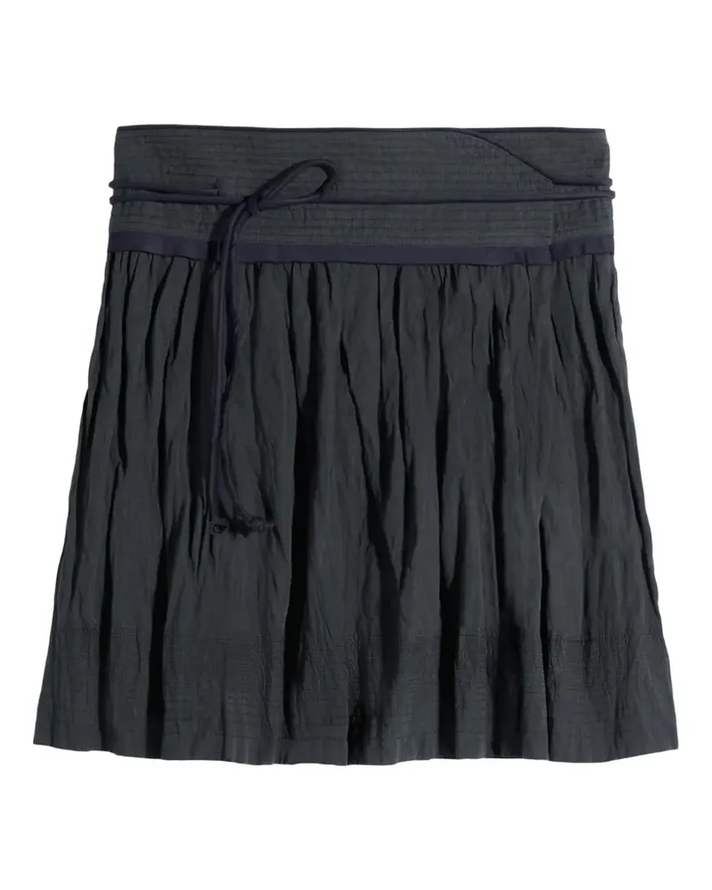 Christophe Lemaire Minirock mit Knitteroptik - Schwarz Schwarz