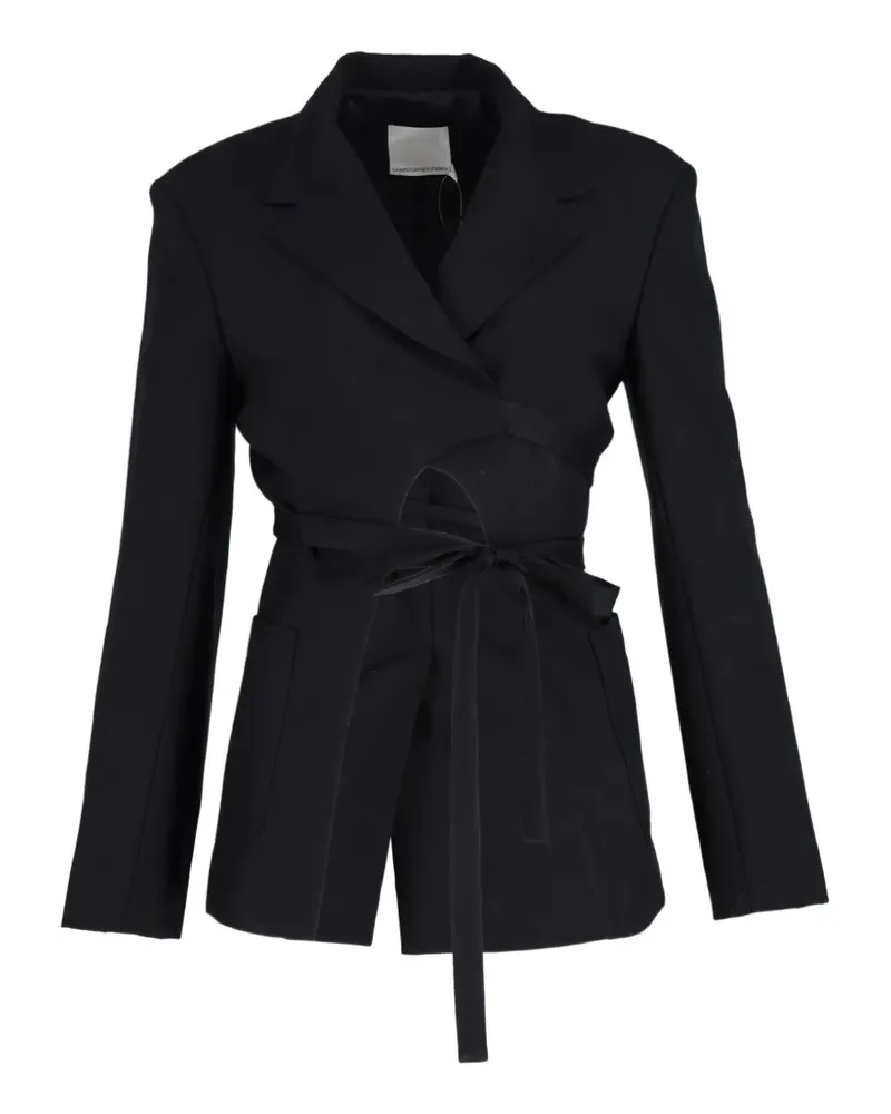 Christopher Esber cut-out tie-waist blazer - Schwarz Schwarz