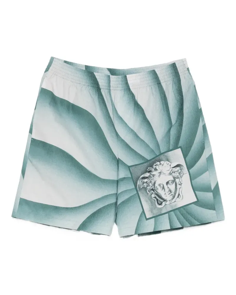 Versace The Vortex Shorts mit Medusa-Print - Grün Grün