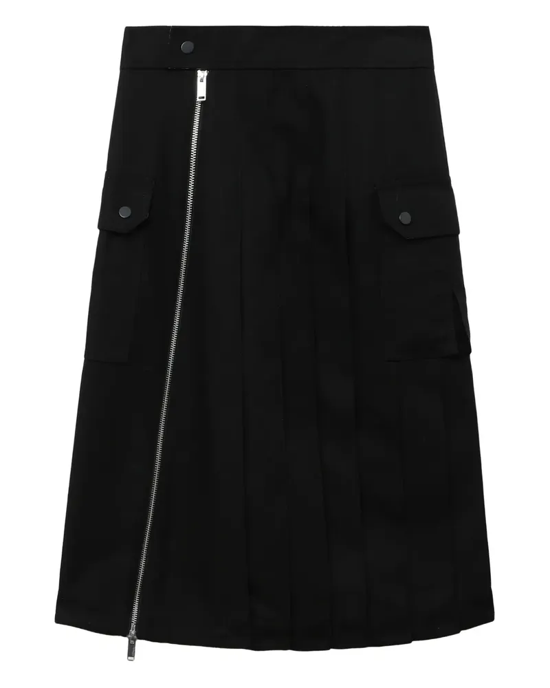 3.1 phillip lim Rock mit Falten - Schwarz Schwarz