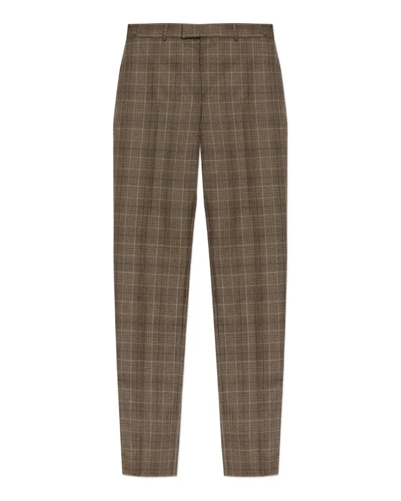 Alexander McQueen Prince of Wales check trousers - Braun Braun