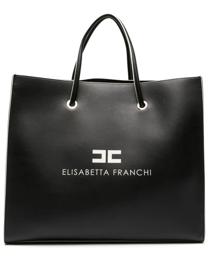 Elisabetta Franchi Handtasche aus Kunstleder - Schwarz Schwarz