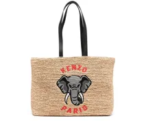 Handtasche mit Elefantenstickerei