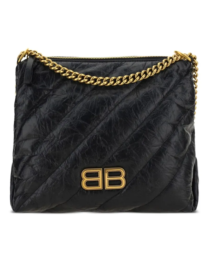 Balenciaga Kleine Crush Schultertasche - Schwarz Schwarz