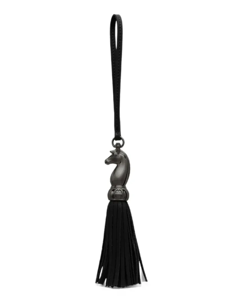 Aigner Ciondollini horse-head tassel bag charm - Schwarz Schwarz