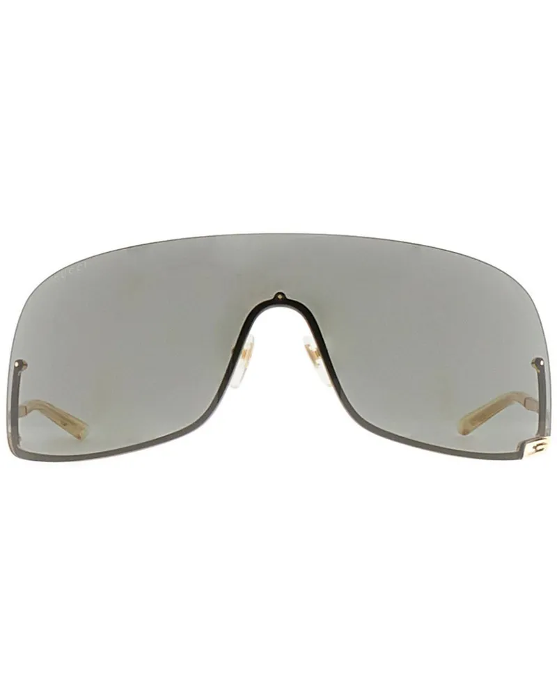 Gucci Sonnenbrille in Maskenform - Grau Grau